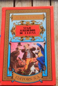 Livros antigos: julio Verne viaje alrededor de la luna